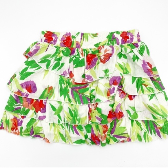 Aeropostale Y2K Ruffled Floral Tiered Skirt - Picture 4 of 4